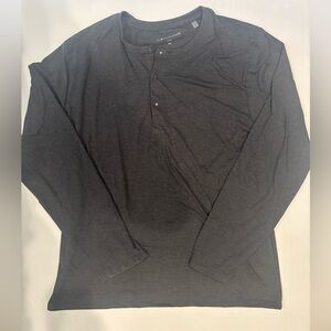 7 DIAMONDS Core Men's Henley Performance Long Sleeve Gray Shirt - XL